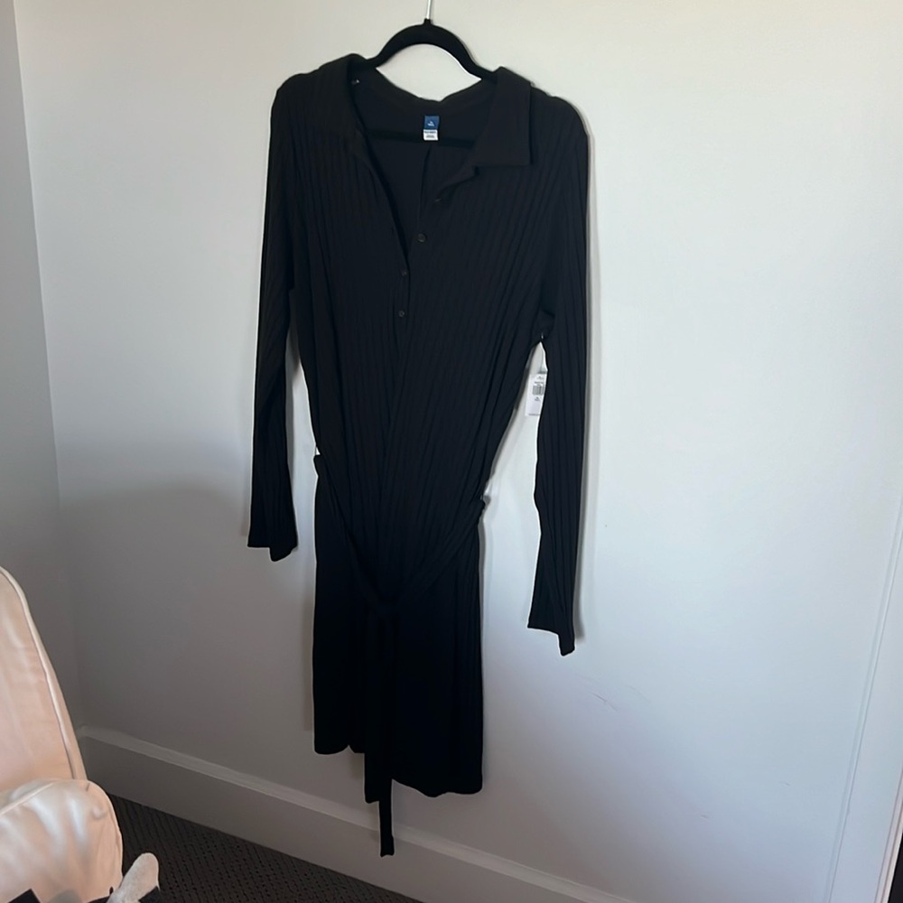 Brand new ribbed black dress. XL tall for a nice length with boots.